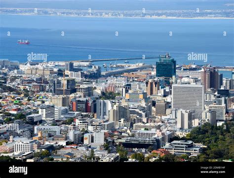 Cape Town Skyline In South Africa With Multiple Buildings South