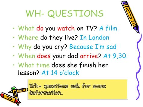 English Immersion Program Simple Present Wh Questions And Stataments