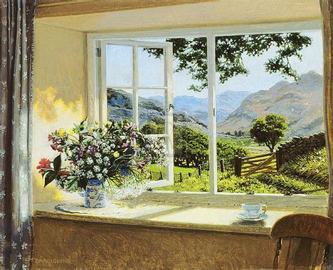 Looking Up The Valley By Stephen Darbishire Window Art Window