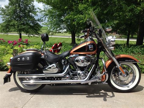 2008 Harley Davidson Flstn Anv Softail Deluxe Anniversary Copper And