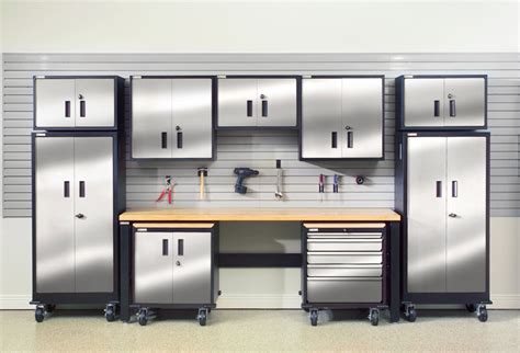 Your Ultimate Garage Garage Storage And Cabinets Stainless Steel