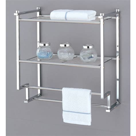 Wall mount towel rack is essential in the bathroom, and in recent times, and storage of kitchen towels. Wall Mount Rack Home Kitchen Bathroom Bath Shelf Holder ...