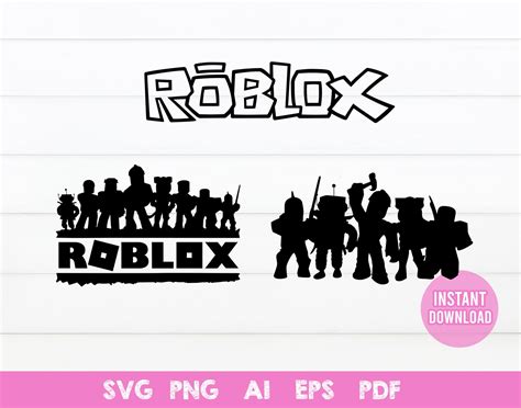 Roblox Svg Roblox Character Svg Roblox Clipart Eps Aisvg Etsy