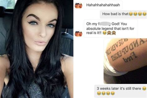 Oh My God Magaluf Girl Meets Lad And Makes Shocking Tattoo Decision