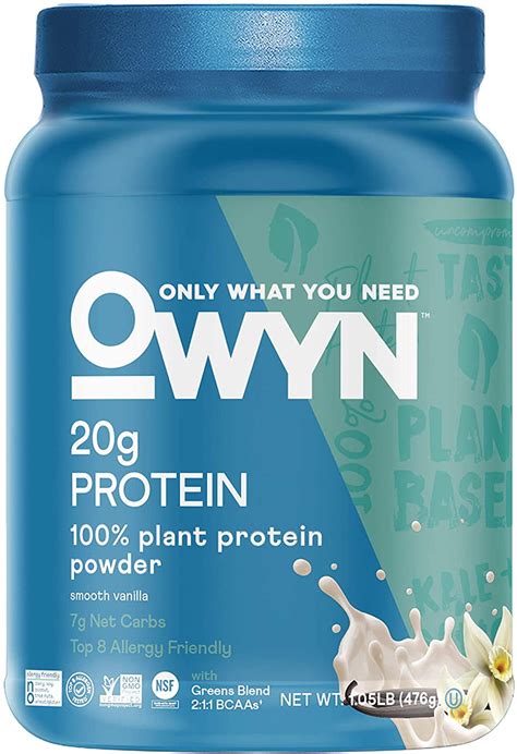 Owyn Only What You Need Plant Based Protein Powder Smooth Vanilla