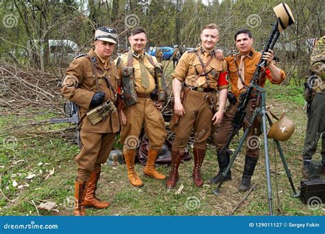 Reenactment Of World War Ii Events Editorial Photography Image Of Courland Battles 129011127