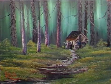 Bob Ross Cabin In The Woods Bob Ross Paintings The Joy Of