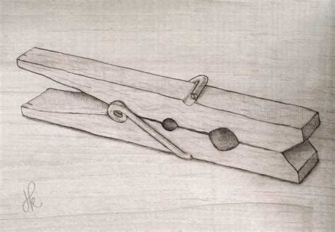 Clothespin Drawing At Getdrawings Free Download