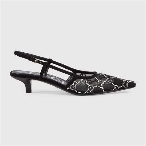 Guccis Crystal Slingback Shoes Are Big News This Season Who What Wear