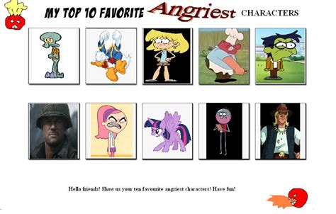 Most Angriest Characters Of Top 10 By Realisticdrawings200 On Deviantart