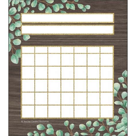 Teacher Created Resources Eucalyptus Incentive Charts 5 14 X 6 36pack