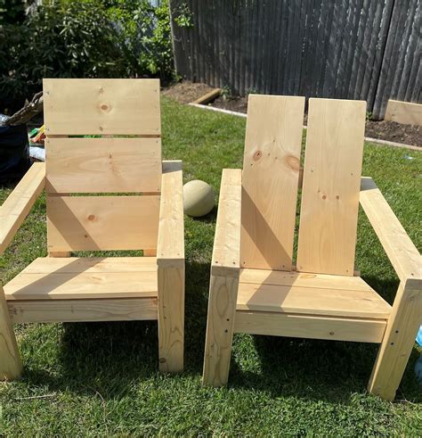 Ana Whites 2x4 Diy Modern Adirondack Chairs Modified Made By Carli
