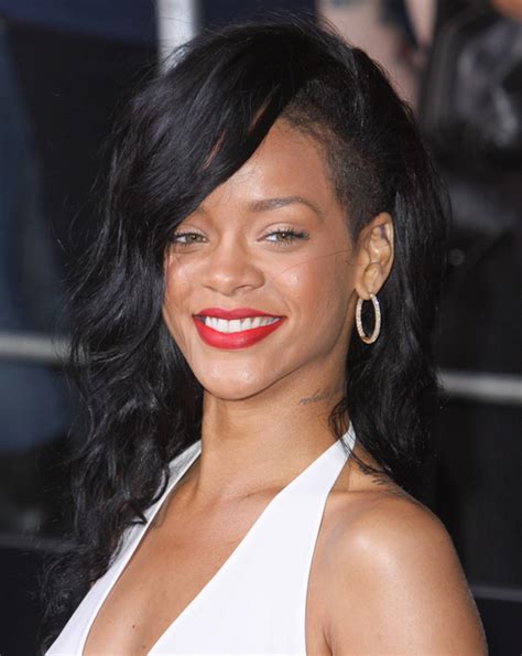 Pictures Rihanna Long Hairstyles Rihanna Black Undercut Hairstyle
