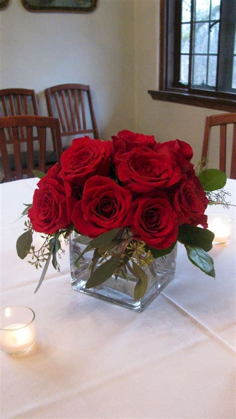 Simple Red Rose Centerpieces Ideas Red Wedding Centerpieces Red