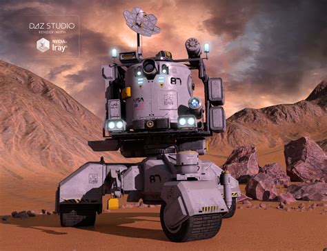 Robot Mars Daz 3d