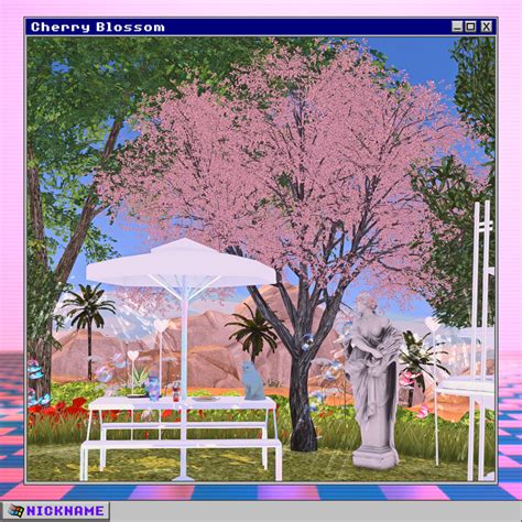 Nicknamesims4 Cherry Blossom Animated