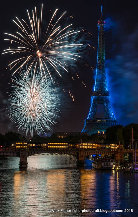 Europe By Vick And Jennifer Eiffel Tower Fireworks 2016 Juillet 14