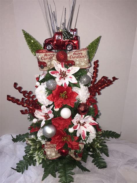 Cemetery Christmas Tree Memorial Vase Cone Insert Flower Etsy