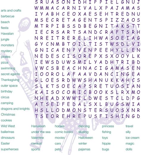 Birthday Party Word Search Printable Printable Word Searches