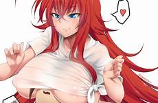 rias gremory dxd issei hyoudou nipples luscious danbooru sandwiched getting wad respond donmai