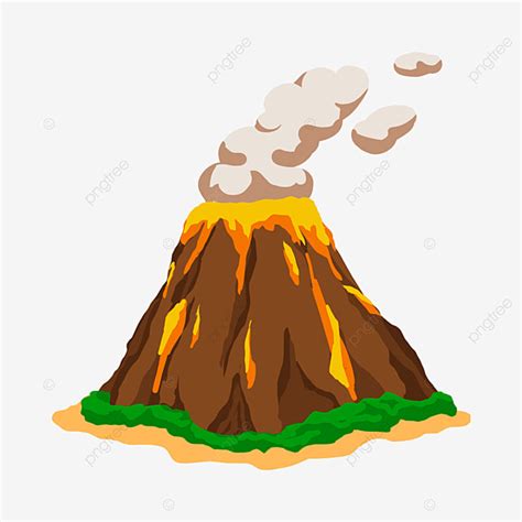 Volcano Eruption Clipart Transparent Background Volcano Clipart