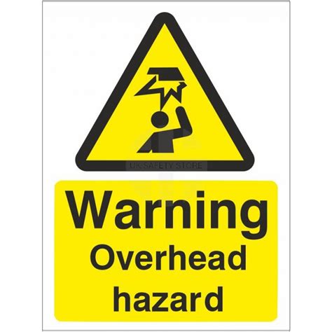 Warning Overhead Hazard Sign Uk Safety Store