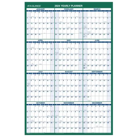 2024 At A Glance Pm3 28 Monthly Wall Calendar 15 12 X 22 34 3094