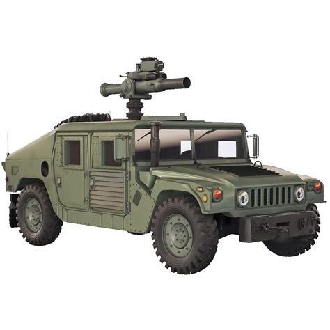 Humvee Military M1046 Tow Missile 2006 3d Model For Vray