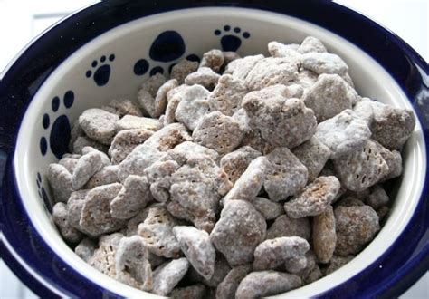 This recipe takes us back to the county fair, where we wandered for hours in search of that coveted sugary. Puppy Chow Recipe | CDKitchen.com