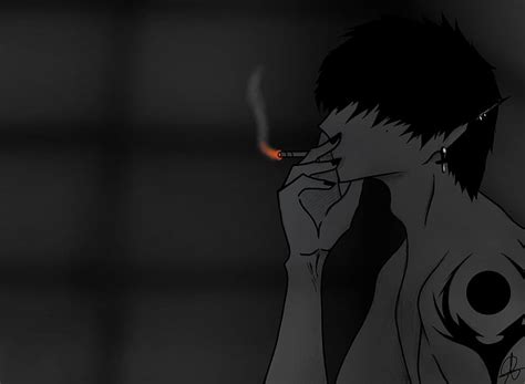 Sadness Anime Art Oc Smoking Hd Wallpaper Peakpx