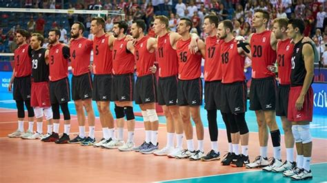 canadian men s volleyball team earns 1st win at nations league cbc sports