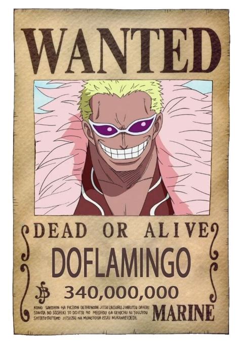One piece chapter 957 shanks bounty rocks pirates. POSTER ONE PIECE WANTED DON QUIJOTE DOFLAMINGO SIZE LUFFY ...