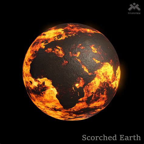 3d Model Scorched Earth 8k Pbr Vr Ar Low Poly Animated Cgtrader