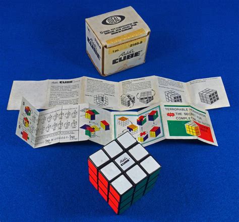 Original Vintage 1980 Rubiks Cube 3x3x3 No 2165 9 With Original Box