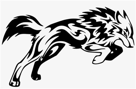 Lobo Tribal Png Wolf Tribal Transparent Png 974x591 Free Download