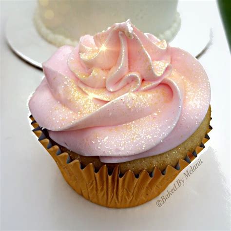 Pink And Gold Glitter Cupcake So Pretty Edible Glitter Cupcake Pink