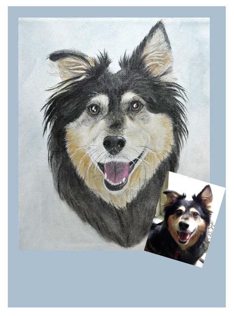 Custom 8 X 10 Dog Portrait Just Paint It Blog