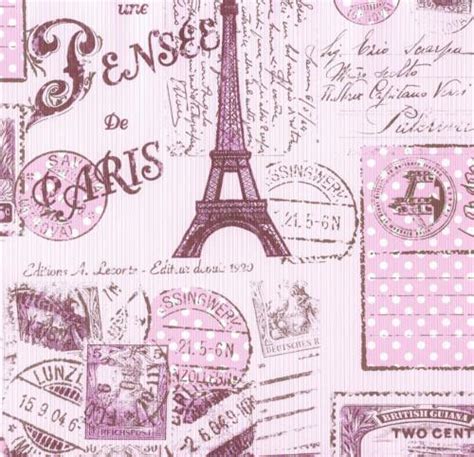 Rouleaux De Papier Peint Bricolage Les Filles De Paris Timbre Collage