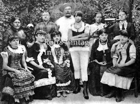 Vintage Brothel Girls Bordello Staff Madam Wild West Soiled Doves 1880
