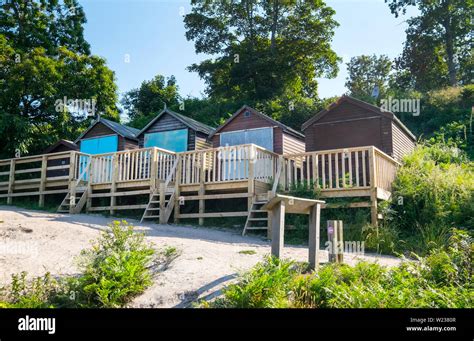 Beach Huts On Studland Beach Studland Bay On The Isle Of Purbeck