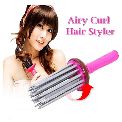 Airy Curl Brush Styler Tool Hair Comb Style DIY Curler Roller Tool DIY