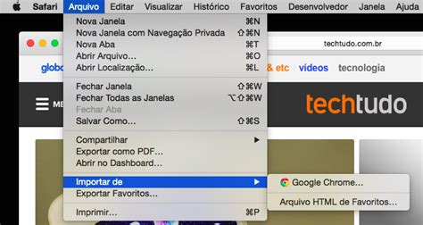 Como Exportar E Importar Favoritos No Safari Dicas E Tutoriais Techtudo