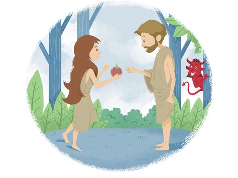 Eve And Adam Illustration By Nearzoo On Dribbble