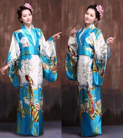 summer dress retro kimono japanese yukata kimono three quarter soft smooth obi cosplay robe