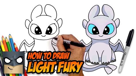 Art supplies we love (amazon affiliate links). How To Draw A Light Fury And Toothless