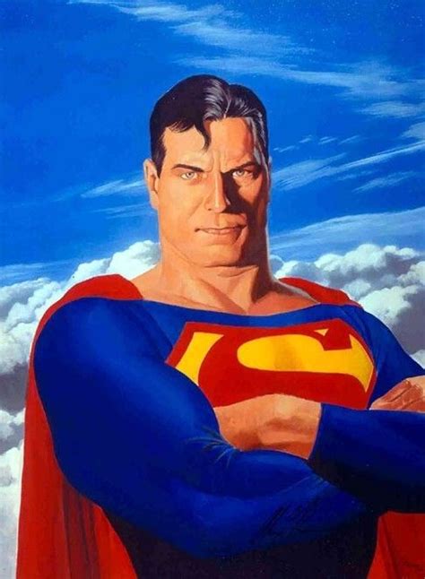 Superman Portrait By Alex Ross Superman Comic Batman And Superman