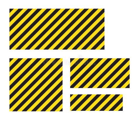 Warning Striped Rectangular Background Yellow And Black Stripes On The