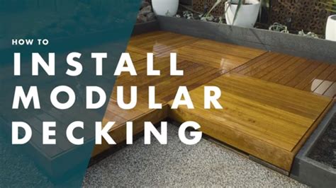 How To Install Modular Decking Bunnings Warehouse Youtube