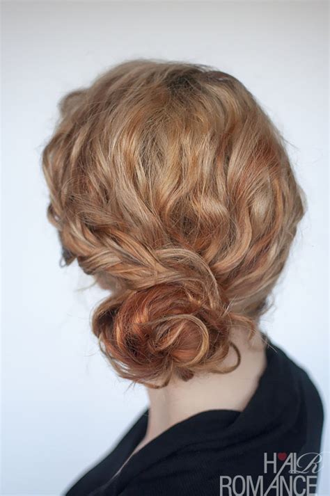 Curly Bun Hairstyle Tutorial Two Ways Hair Romance