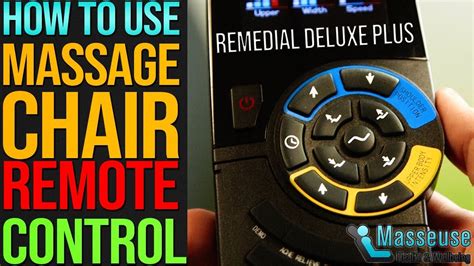 How To Use A Massage Chair Remote Control For Platinum Remote Control Tutorial Youtube